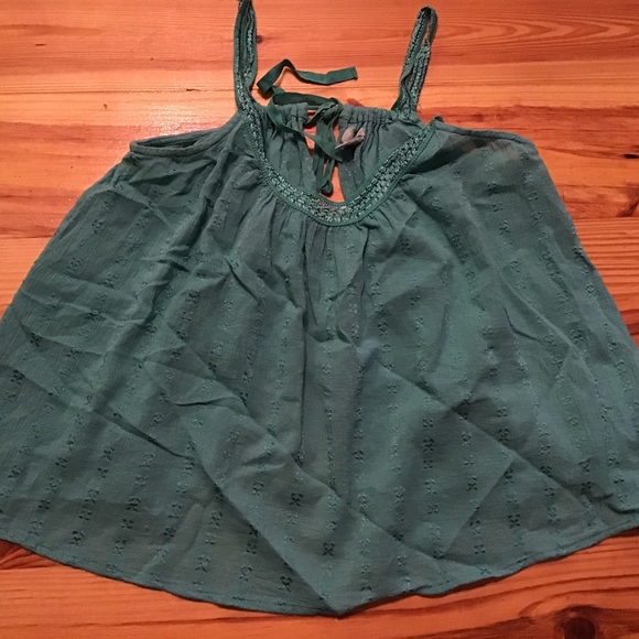 Ecote XS urban outfitters summer top green boho - Picture 3 of 5
